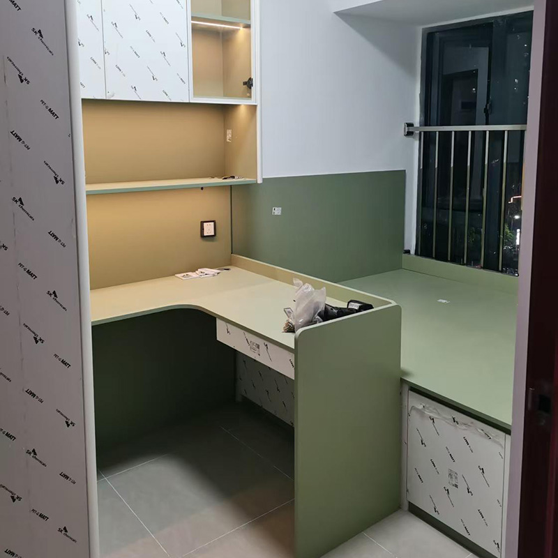 广州萝岗和苑抹茶绿儿童房做得太对了